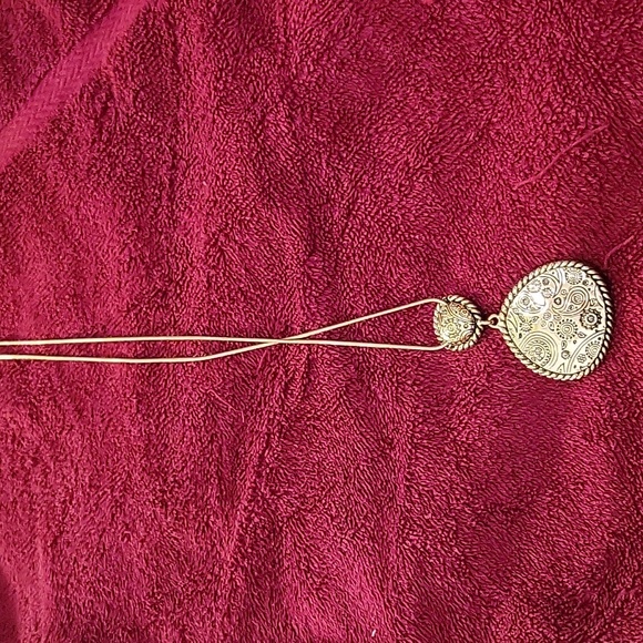 Chunky reversible two tone slider pendant necklace - Picture 2 of 3